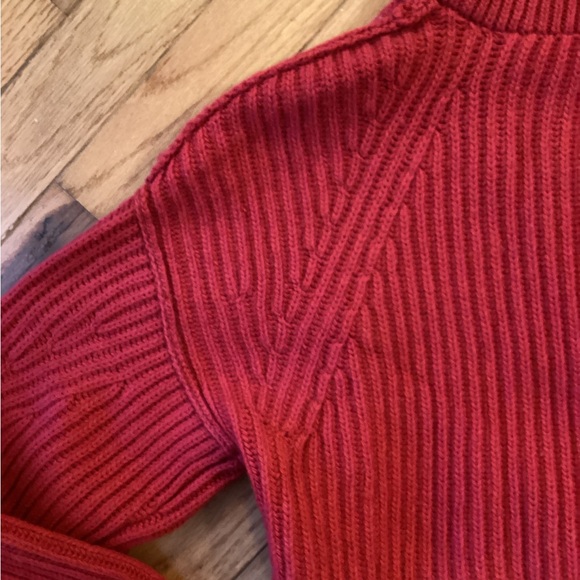 NWT BANANA REPUBLIC HALF ZIP STAND COLLAR SWEATER wool cashmere blend - Picture 10 of 16